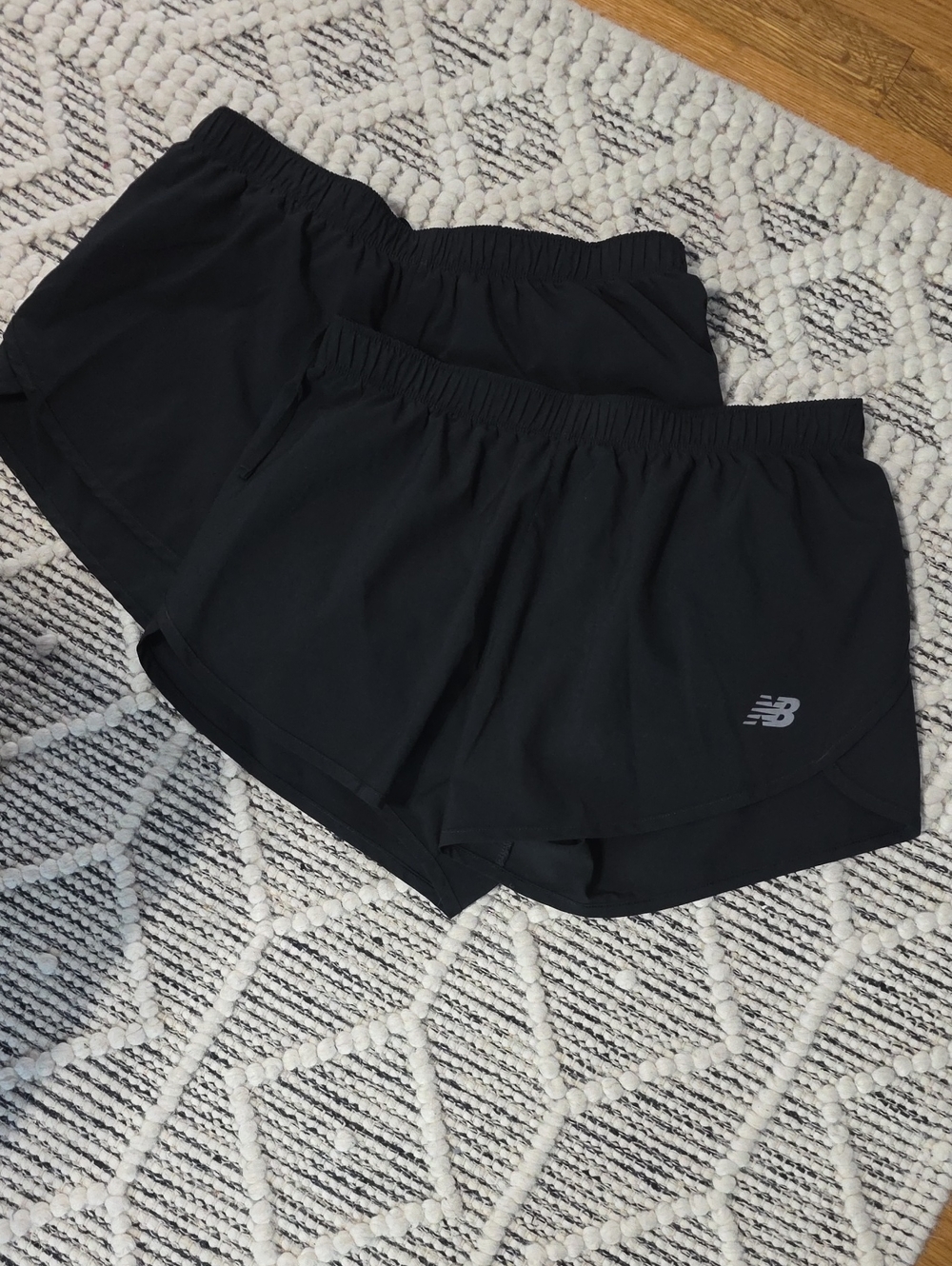 2 Pair Of New Balance Black Women's Athletic Running Shorts